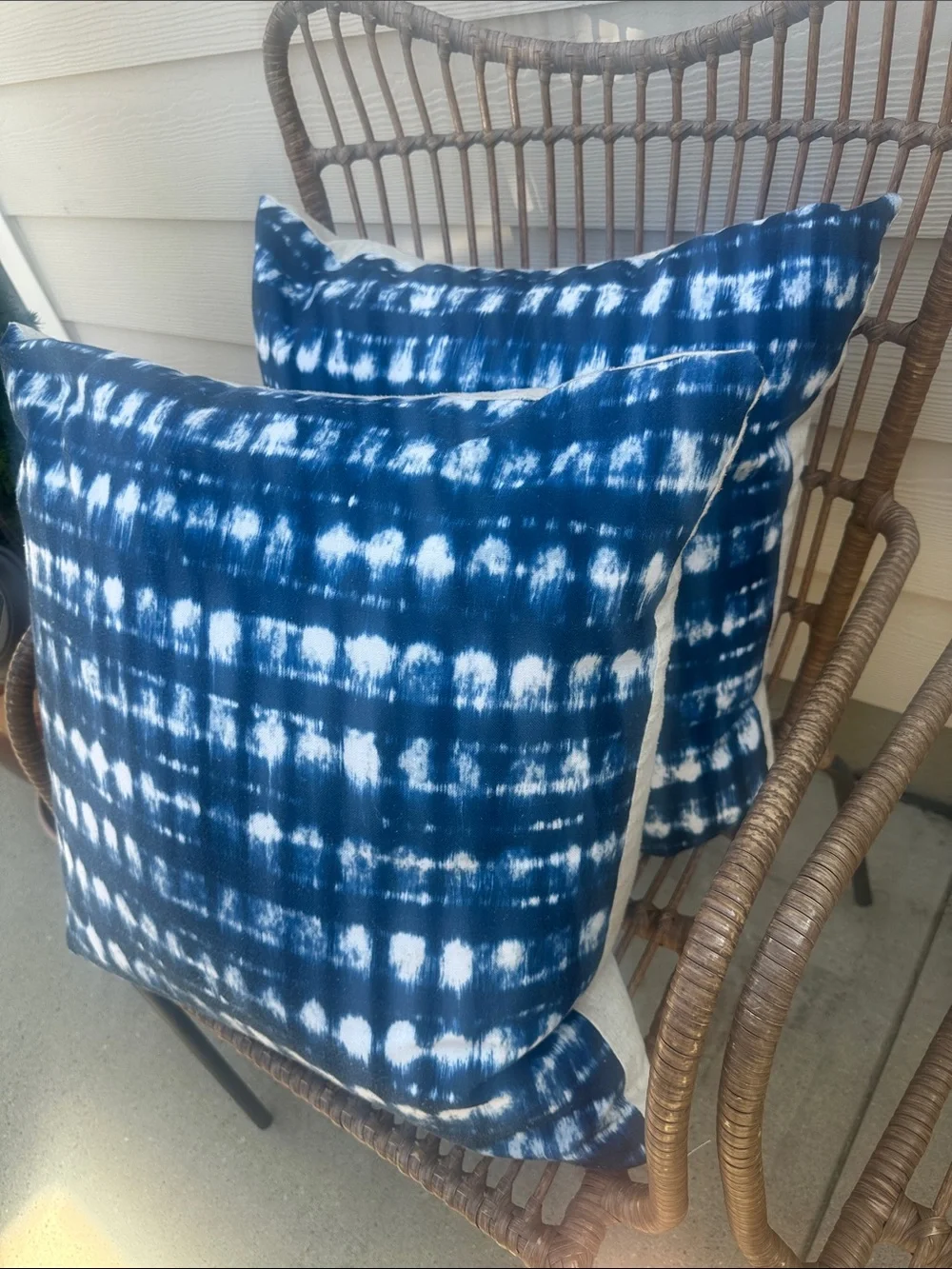 Custom Large Japanese Shibori Pattern Tie-dye Pillows (2)